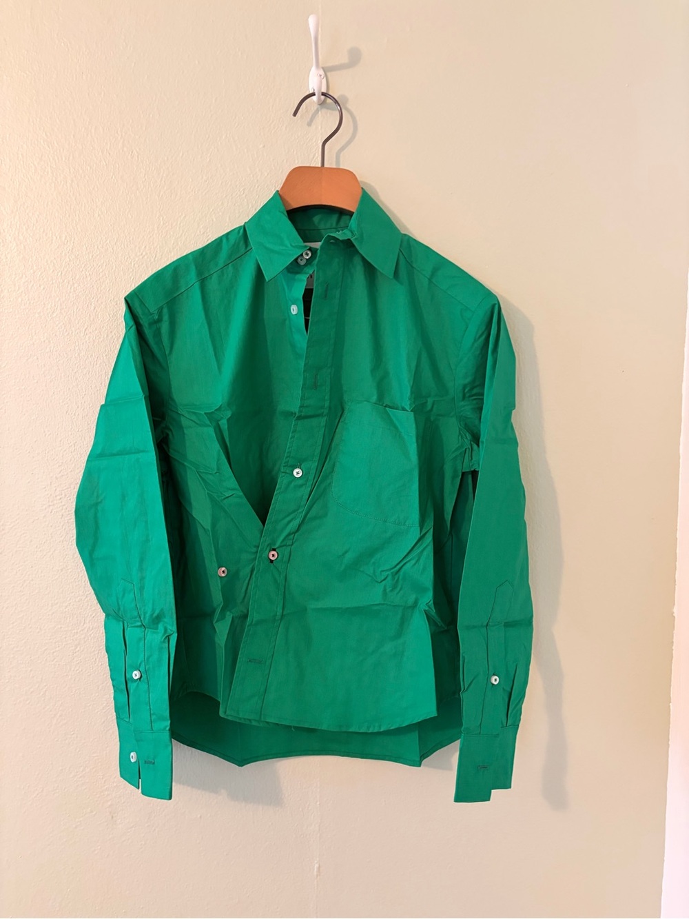 NWT Wear Cissa Emerald Daily Wrap Shirt